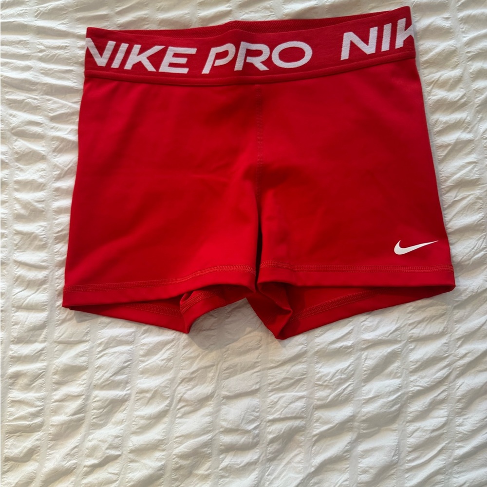 Nike Pro Red Athletic Shorts